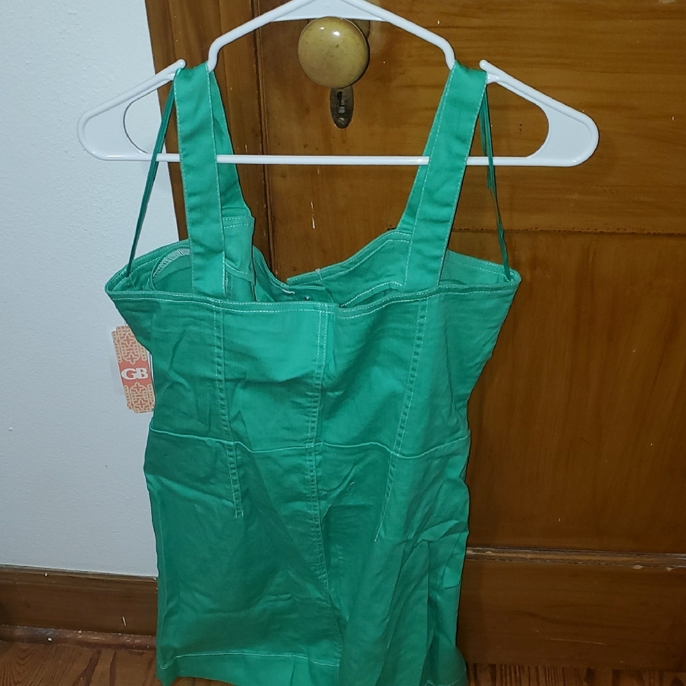 Green Button-Up Dress - Picture 3 of 3
